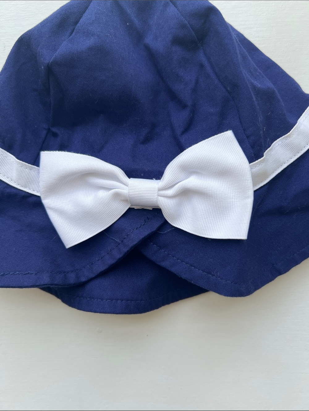 Janie and Jack Navy Hat with White Label Detail - Picture 5 of 5